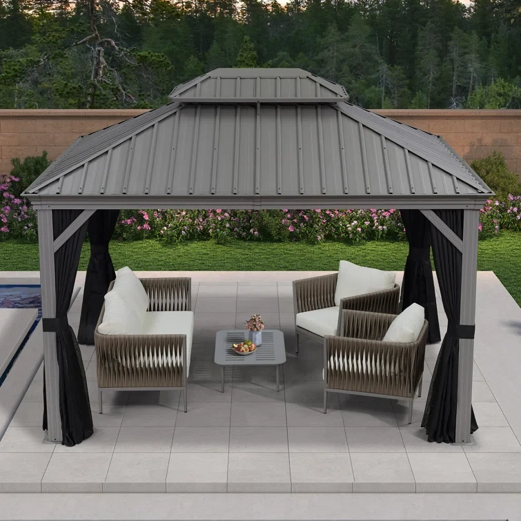 Purple Leaf Aluminum Patio Gazebo