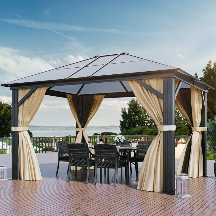 Aluminum Patio Gazebo 12' W X 10' D