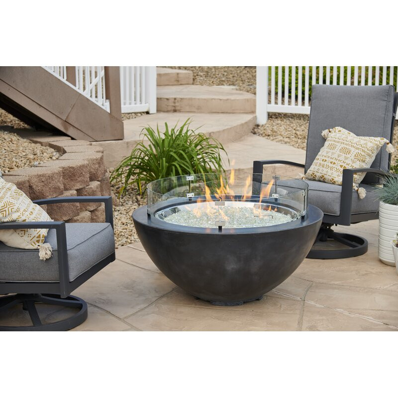 Cove Bowl Concrete Propane Fire Pit