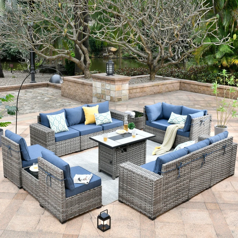 Bobia 10 - Person Outdoor Seating Group with Cushions