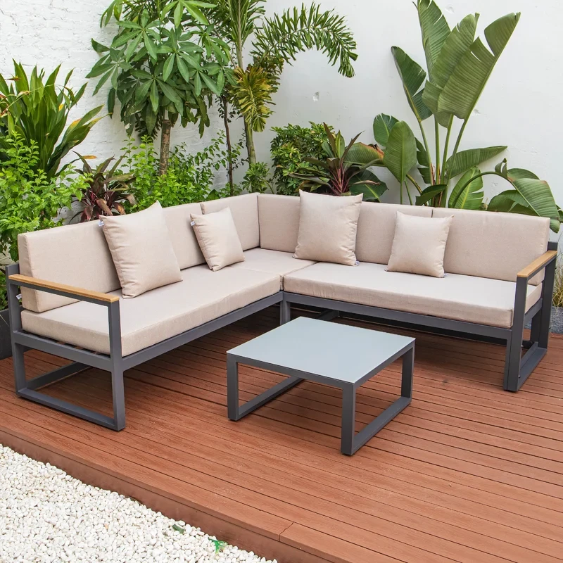 Zahava 3 Piece Sectional Seating Group with Cushions