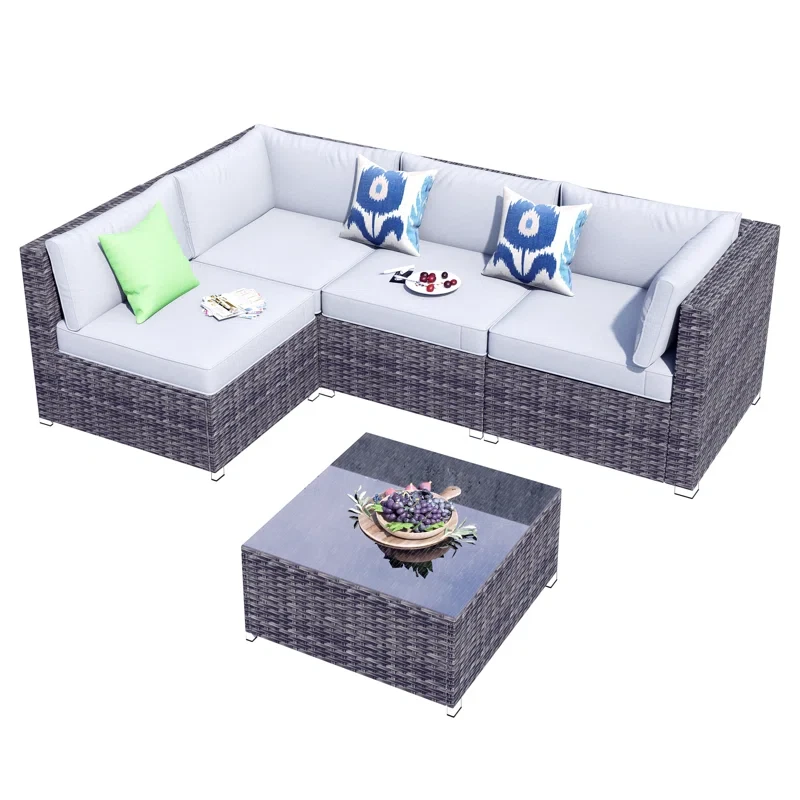 Gerolama 4 - Person Outdoor Seating Group with Cushions