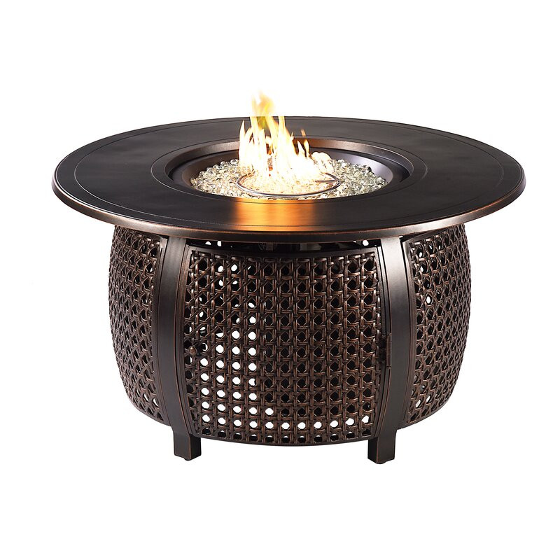 Esma Aluminum Propane Fire Pit Table