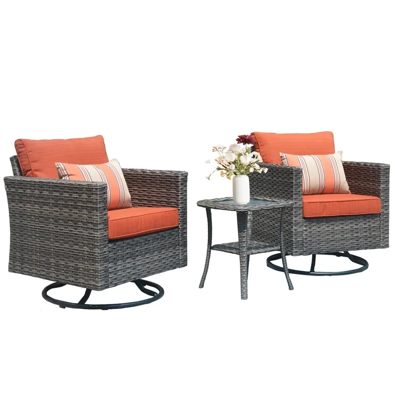 Harbin 2 - Person Outdoor Seating Group with Cushions