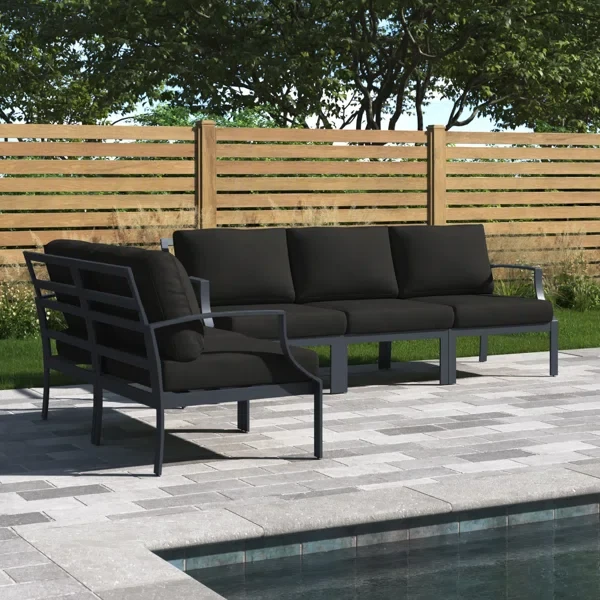 Analyssia 5 - Person Outdoor Seating Group with Cushions