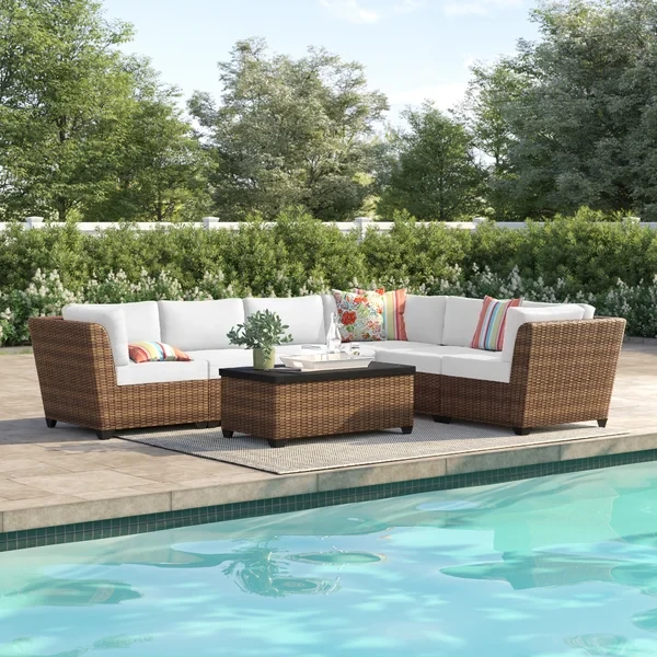 Ambroselli 5 - Person Outdoor Seating Group with Cushions