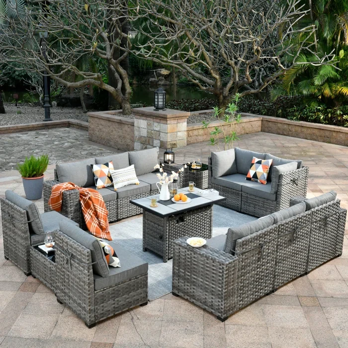 Bobia 10 - Person Outdoor Seating Group with Cushions