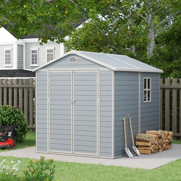 6 ft. W x 8 ft. D Storage Shed