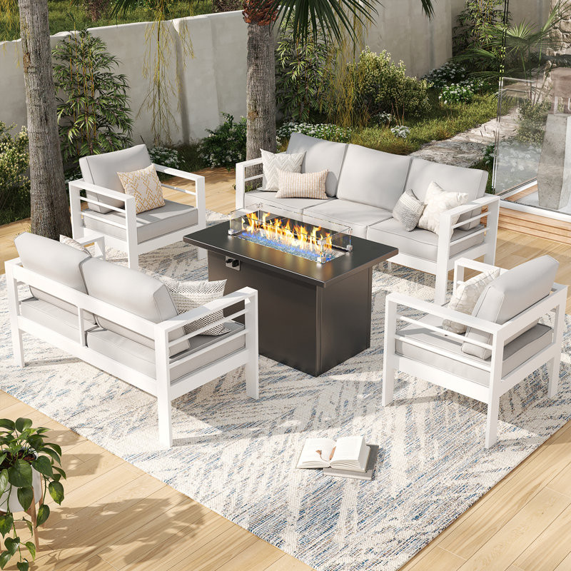 7 - Person Outdoor Seating Group With Cushions