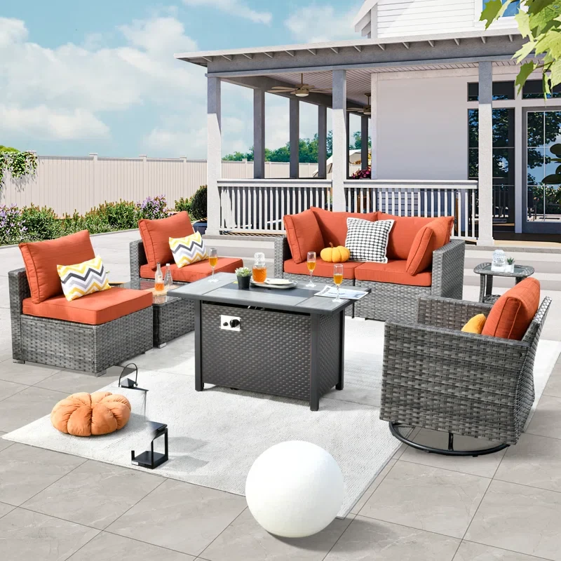 Aliva 5 - Person Outdoor Seating Group with Cushions