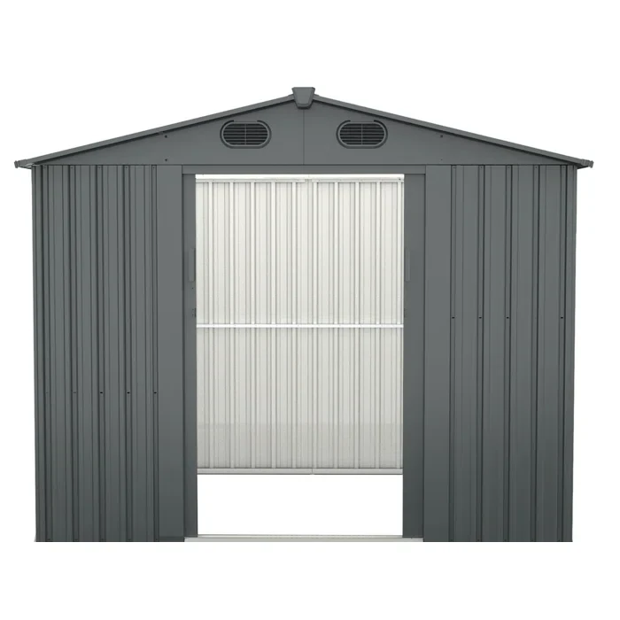 6 ft. W x 8 ft. D Metal Vertical Storage Shed