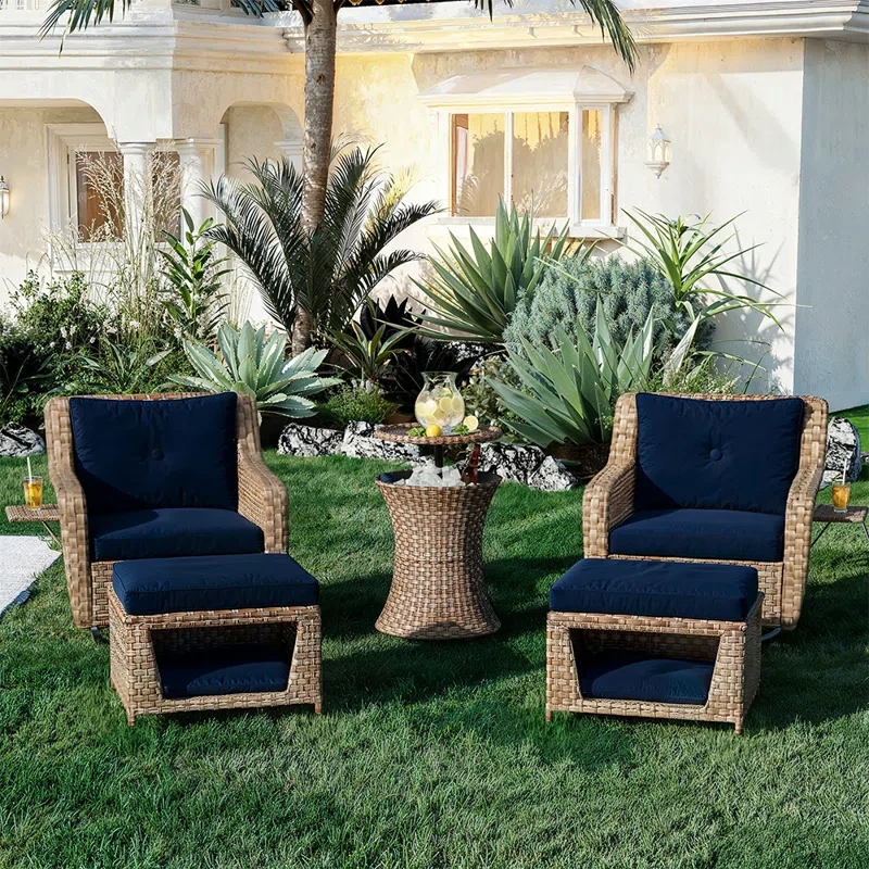 5 Piece Outdoor Seating Group With Cushions