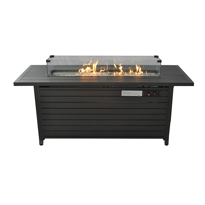 Gulran 24" H Aluminum Propane Outdoor Fire Pit Table Insert