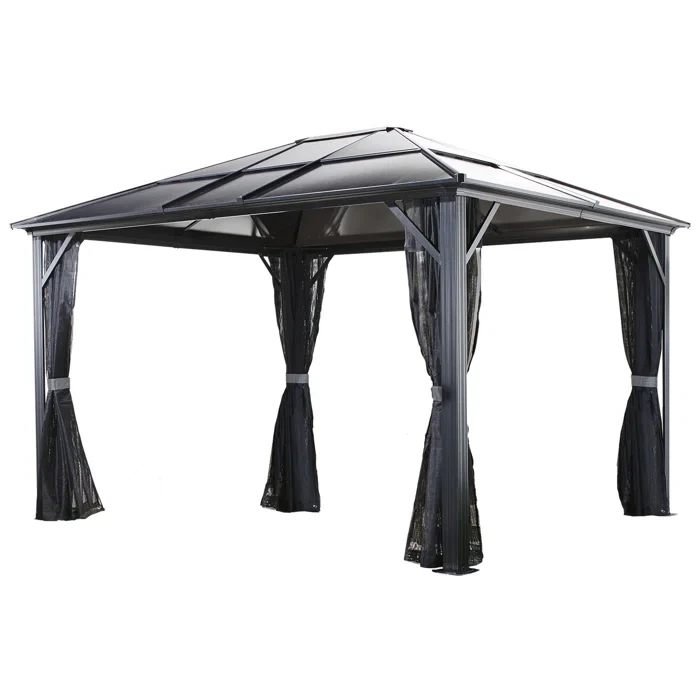 Meridien Aluminum Patio Gazebo 14 Ft. W x 10 Ft. D