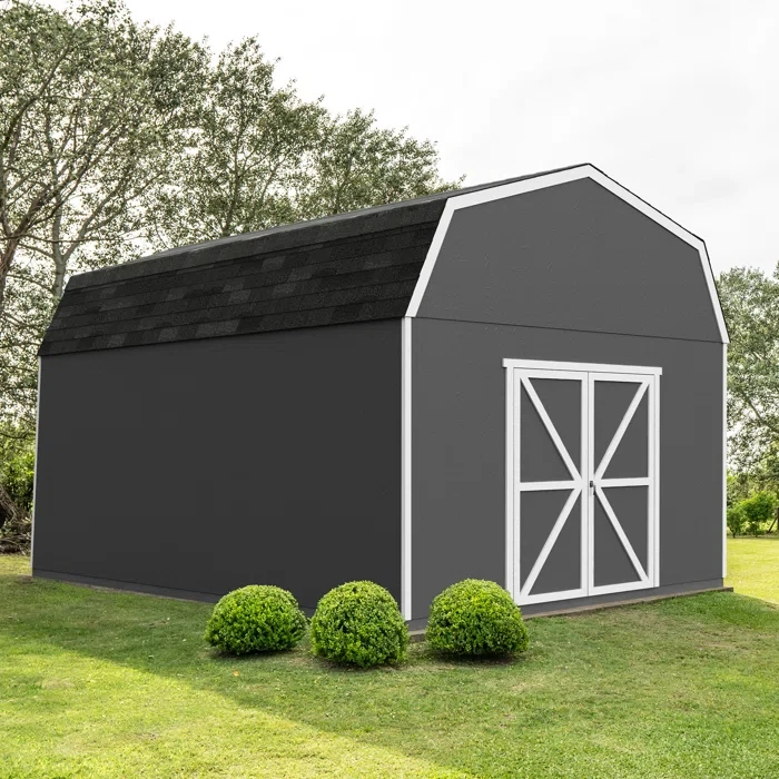 Hudson 12 ft. W x 12 ft. D Wood Storage Shed with Floor