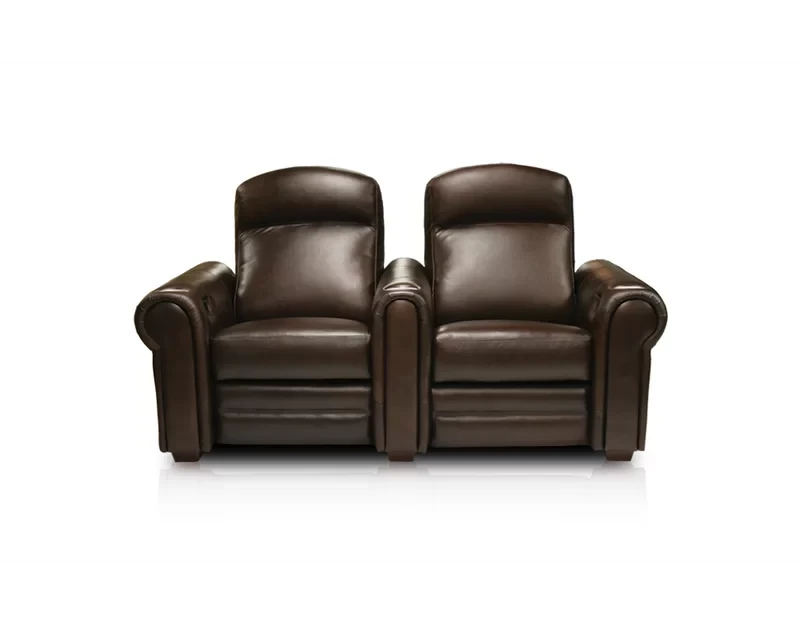 Signature Series Leather Home Theater Seating with Cup Holder Type Motorized