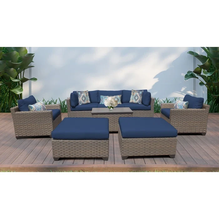 Anupras 8 Piece Seating Group with Cushions