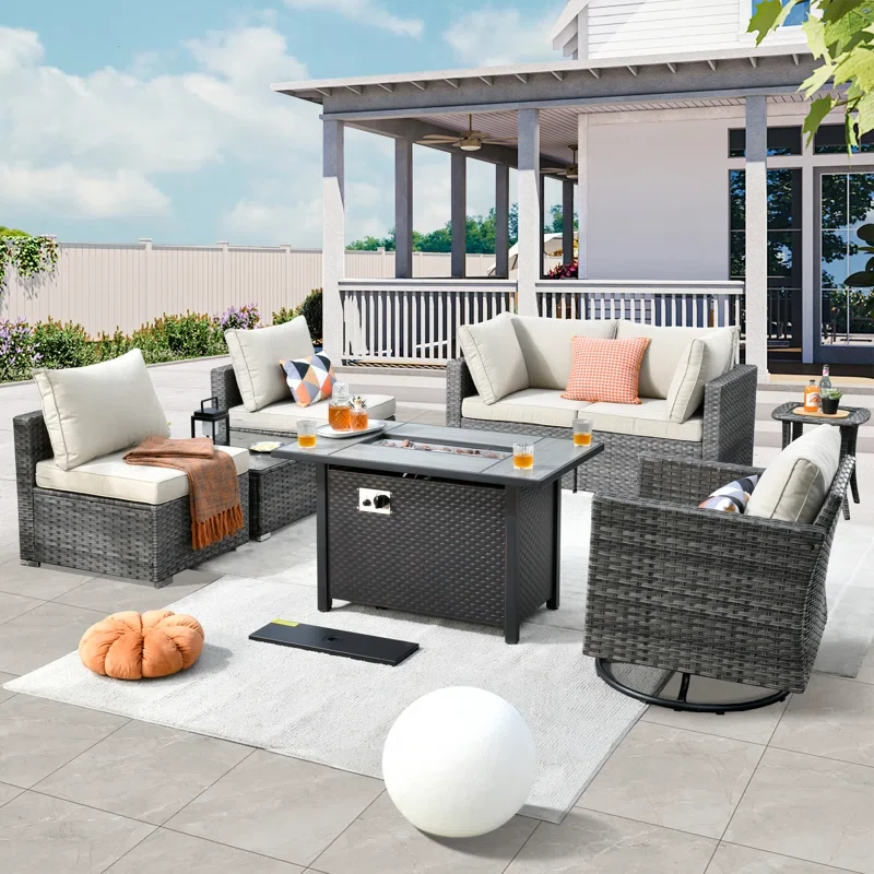 Aliva 5 - Person Outdoor Seating Group with Cushions