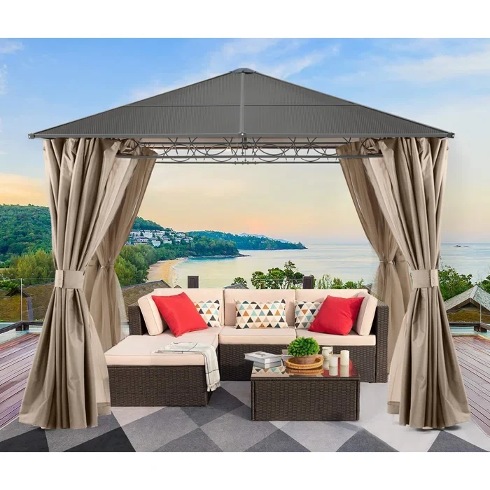 10 Ft. W x 12 Ft. D Metal Patio Gazebo