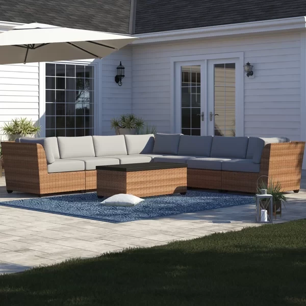 Ambroselli 6 - Person Outdoor Seating Group with Cushions