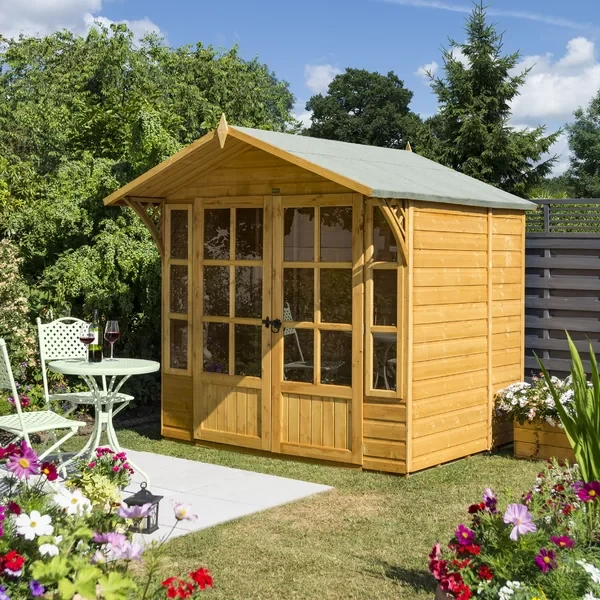 9 ft. W x 7 ft. D Solid Wood Storage Shed