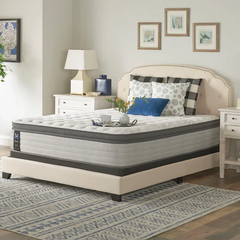 Sealy Posturepedic Mill Road 14" Medium Pillow Top Innerspring King Size Mattress And Box Spring Set