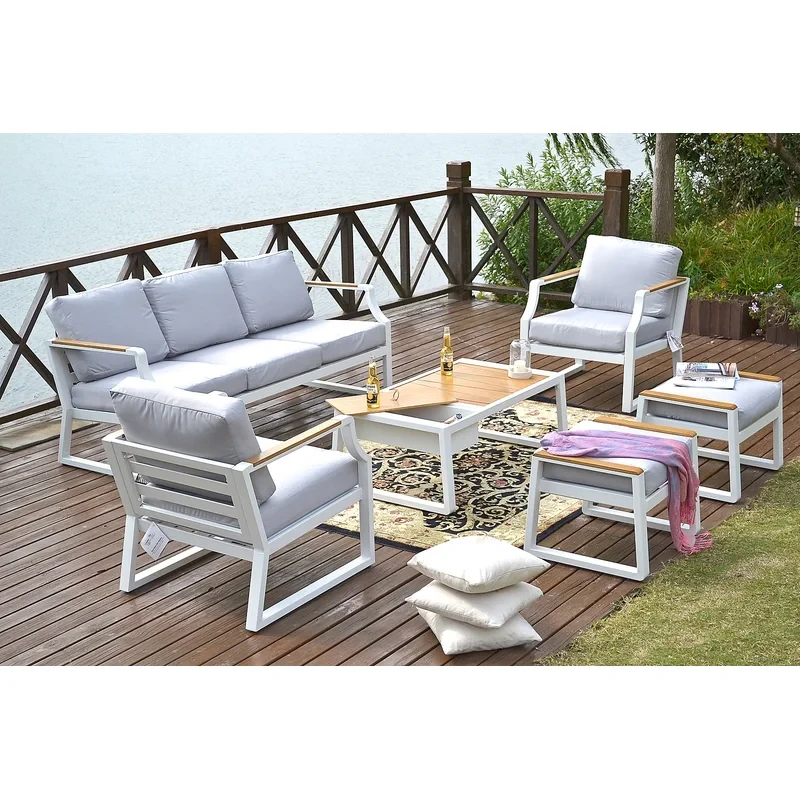 Elves 7 - Person Outdoor Seating Group with Cushions