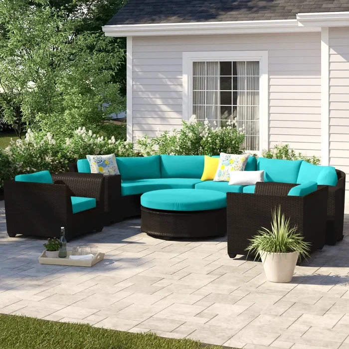 Anastase 7 - Person Outdoor Seating Group with Cushions