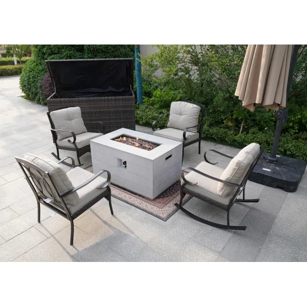 Amairany 4 - Person Outdoor Seating Group with Cushions