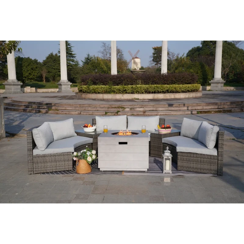 Arrika 6 - Person Outdoor Seating Group with Cushions