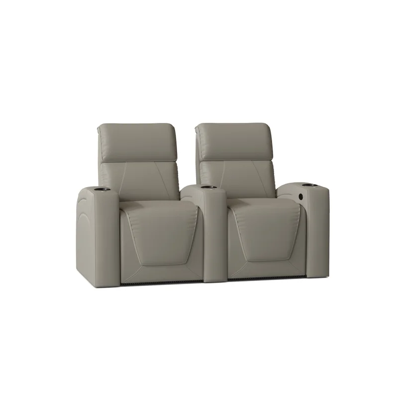 Zone HR Series Upholstered Power Reclining Home Theater Seating with Cup Holder