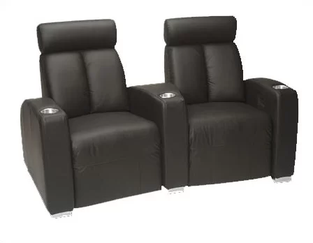 Ambassador Upholstered Home Theater Seating with Cup Holder