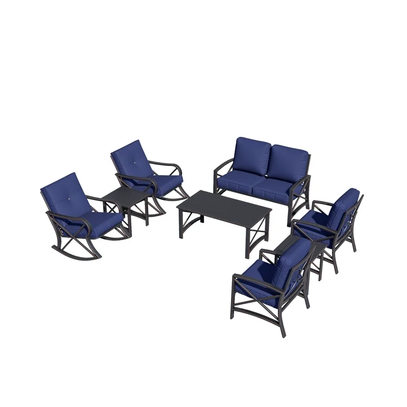 Stefka 6 - Person Outdoor Seating Group with Cushions