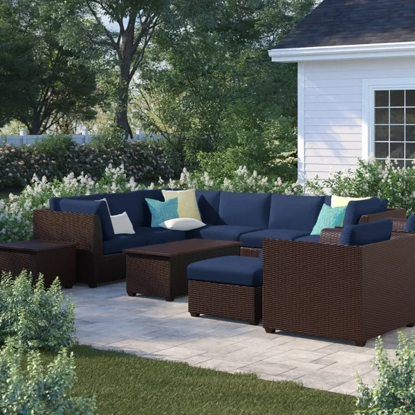 Anastase 8 - Person Outdoor Seating Group with Cushions