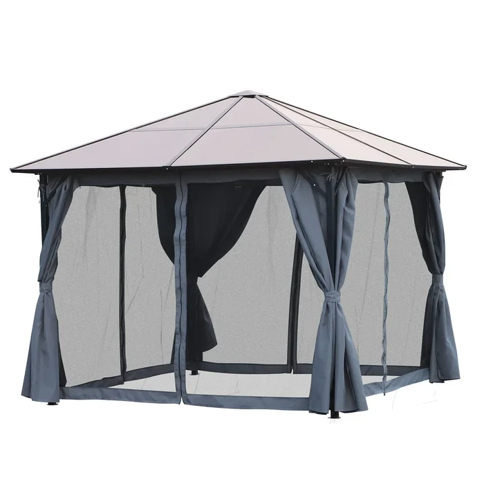 13 Ft. W x 10 Ft. D Metal Party Tent Gazebo