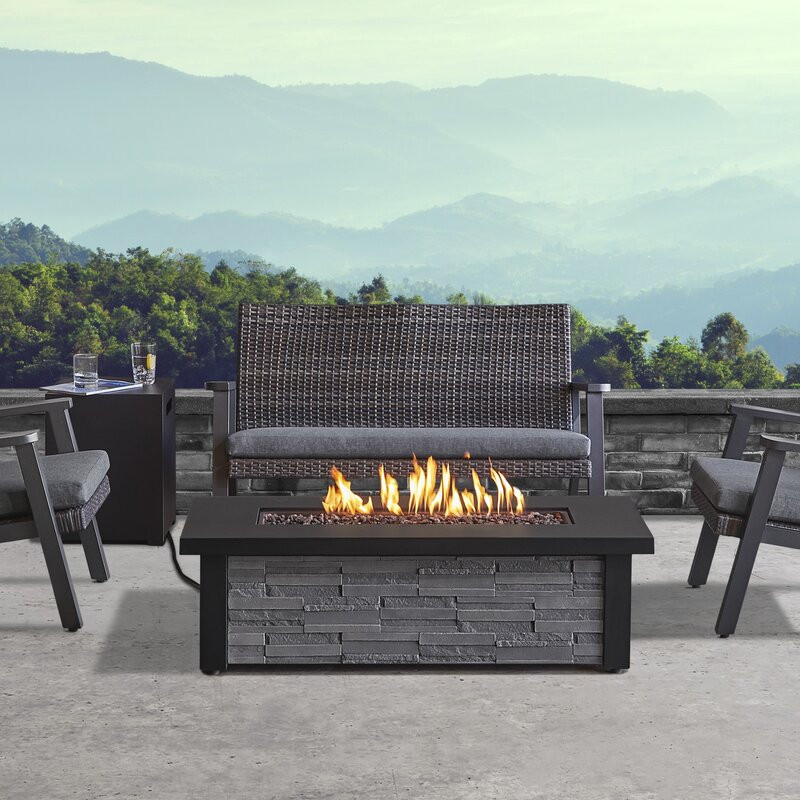 Berthoud Steel Propane/Natural Gas Fire Pit Table