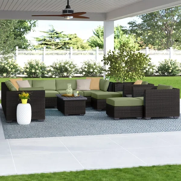 Anastase 9 - Person Outdoor Seating Group with Cushions