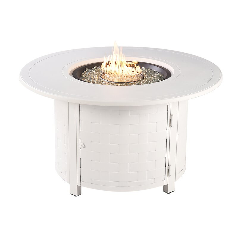 Avers Aluminum Propane Fire Pit Table