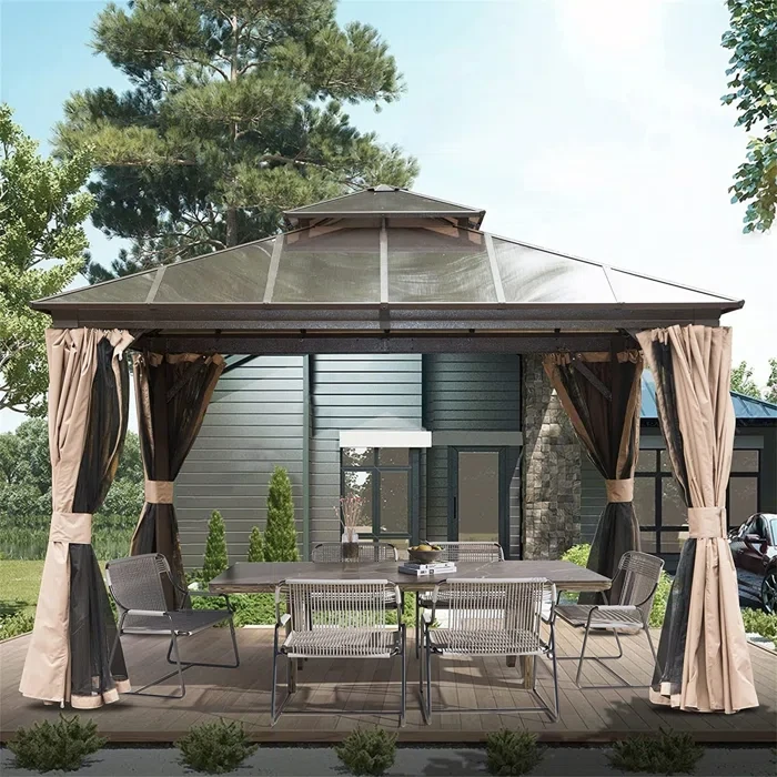 Sianah 12 Ft. W x 12 Ft. D Aluminum Patio Gazebo