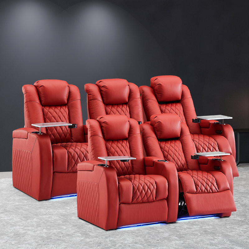 Home Theater Seating Movie Theater Seating Recliner Sofa Set of 5