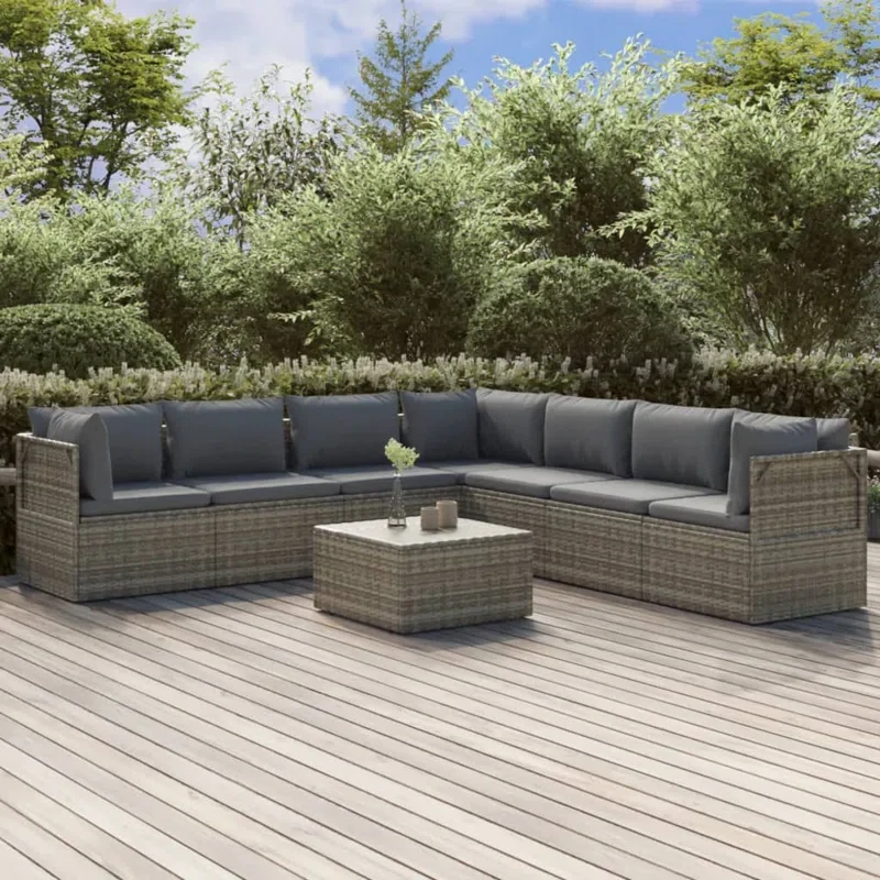 8 - Person Outdoor Seating Group with Cushions