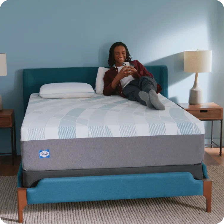 60'' W X 80'' L Sealy Dreamlife 14” Hybrid Mattress-in-a-Box