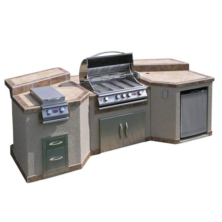 Cal Flame 122'' 5 BBQ Grill Island with 4 - Burner Grill