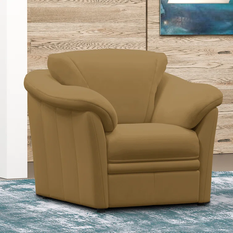 Ramdev Leather Club Chair