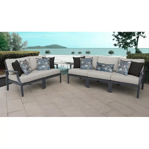 Analyssia 5 - Person Outdoor Seating Group with Cushions