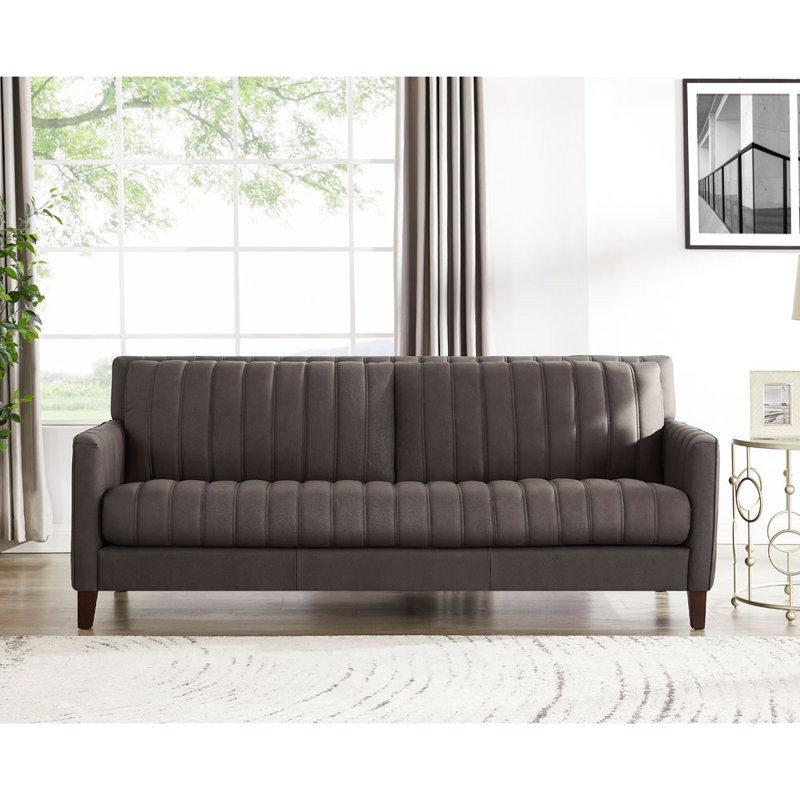 Darlena Top Grain Leather Sofa Couch