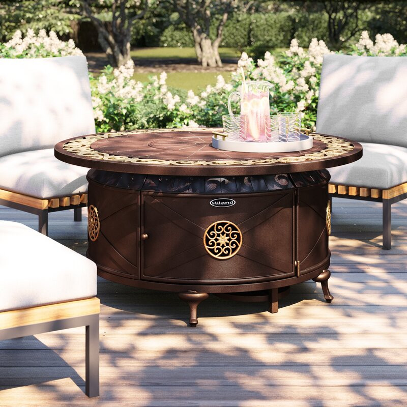 Sorrels Aluminum Propane Fire Pit Table