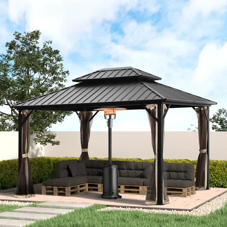 12 Ft. W x 10 Ft. D Aluminum Patio Gazebo