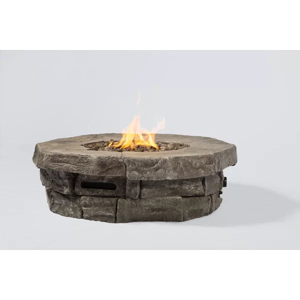 12" H X 37" W Outdoor Fire Pit Table