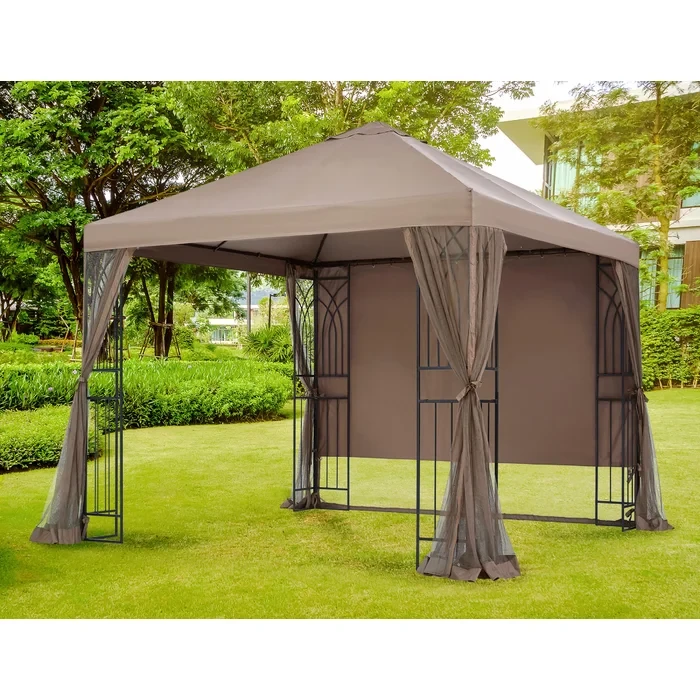 Symphony III 10 Ft. X 10 Ft. Single-Tier Steel Gazebo